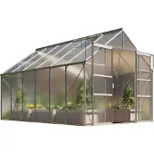 Pergart Vitavia, Aktionsangebot (inkl. 100 Euro Zubehör): Gewächshaus "Mars 9900", aluminium eloxiert, 9,9 m², 4 mm HKP
