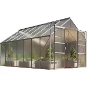 Pergart Vitavia, Aktionsangebot (inkl. 100 Euro Zubehör): Gewächshaus "Mars 11500", aluminium eloxiert, 11,5 m², 6 mm HKP
