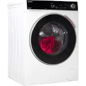 Sharp ES-WNFL914CWDA-DE Waschmaschine (9 kg, EEK A-20%, 1400 U/min.), (WiFi, Inverter Motor, Dampf, AquaStop), Weiß