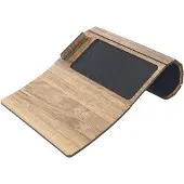 Maximex Tablett "Multi", braun (oberseite: walnuss, optik, unterseite: schwarz), B:49cm H:0,8cm T:28cm, MDF, Tabletts, Tablett, Multifunktions-Sofa-Tablett mit Halterung für Smartphone und Tablet