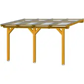 Skanholz Terrassendach "Andria", Leimholz