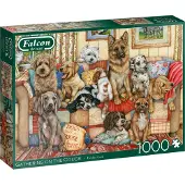 Jumbo Falcon de luxe Gathering on the Couch - 1000 Teile, 1000 Stück(e), Tiere, 12 Jahr(e)