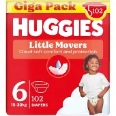 Huggies Little Movers Größe 6 Windeln 102 Einheiten