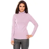 HEINE Longpullover "Rollkragen-Pullover Rollkragenpullover mit Kaschmir-Anteil", Damen, Gr. 34, rosé, Modisch, Pullover Longpullover