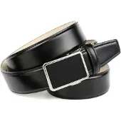 Anthoni Crown Ledergürtel , Herren, Gr. 100, schwarz, Leder, unifarben, Gürtel Ledergürtel, für Anzüge in Schwarz