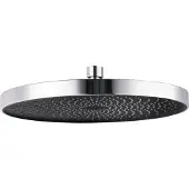 Wenko Brause Kopf Regen Dusche Wellness Brause Softwater Ø 26 Chrom schwarz Bad