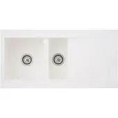 Respekta Einbauspüle Denver 100x50x20 cm, weiss