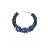 Collezione alessandro Statementkette "Ragna" geschliffene Glasperlen