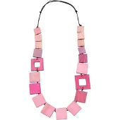 Collezione alessandro Lange Kette "Davao" aus echtem Holz