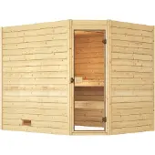 Weka Massivholzsauna VALIDA Eck 3 GT, OS 7.5 x B x T x H x 239 x 189 x 204