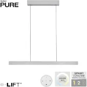 Pure E-Motion LED-Pendelleuchte, diamond, CCT - , E-Motion, dimmbar, Grau, für Wohnzimmer, Metall, Modern