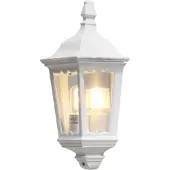 Konstsmide Firenze Wandleuchte weiß lackiertes Aluminium, klares Glas 7229-250