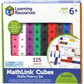 Learning Resources - MathLink Steckwürfel-Set - Ich beherrsche Mathe (LSP4299-SCA)