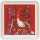 Iittala Servierschale Taika Quadratisch Rot (12 x 12 cm)