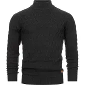 INDICODE JEANS Indicode Strickpullover Herren Grobstrick schwarz, L 770053-0003-09940