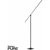 Paul Neuhaus Grafo LED-Stehleuchte, black pearl, Touchdimmer - , Grafo, dimmbar, Schwarz, für Wohnzimmer, Metall, Modern