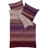 Kaeppel FEINBIBER Bettwäsche mit Reißverschluss, aus 100 % Baumwolle Mara rosenholz 1X 80/80+135/200