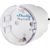 Shelly Plug S MTR Gen3 Weiße intelligente WLAN-Steckdose mit Energiemessung
