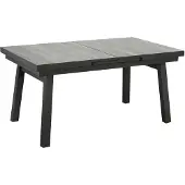 BellaVista Dining-Tisch Sydney 90 x 77 cm Aluminium/Keramikfliese grau