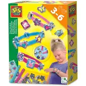 SES Creative 014636 - Schmuckarmbänder Bastelset - DIY Armband Kit für Kinder - Kreatives Gestaltungsspielzeug, Armbänder-Bastelset für Kinder, 3 Jahr(e), Karton, Mehrfarbig