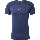 Nike Pro Dri-FIT Kurzarm-Fitness-Oberteil mit enger Passform für Herren - Blau |Größe S