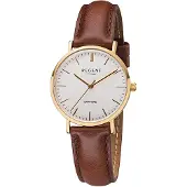 Regent Damen Uhr Lederarmband Leder Armbanduhr Analog braun URF1299