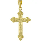Trendor 51997 Kreuz-Anhänger Gold 333 (8 Karat) 35 x 24 mm