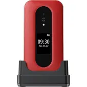 Doro Leva L31, Klappgehäuse, Single SIM, 7,11 cm (2.8"), 2 MP, 1150 mAh, Rot, Weiß