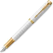 Parker IM Premium Pearl/Gold Füllfederhalter Fine