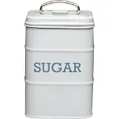 Creative Tops Zuckerdose LIVING NOSTALGIA grau H. 17cm für 1300ml Stahl Metall KitchenCraft