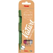 Pentel Brush Sign Pen 4er-Set Nature