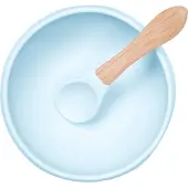 MinikOiOI Schüssel Blaue Silikonschüssel mit Saugnapf