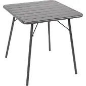 Bolero quadratischer Bistrotisch Stahl grau 70cm