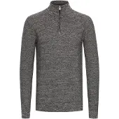 INDICODE JEANS Troyer "Stricktroyer IDJador", Herren, Gr. XL, grau (charcoal), Obermaterial: 90% Baumwolle CO. 10% Polyamid PA., Pullover Troyer