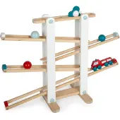 Small Foot Design - Ball Track with Balls, Car, Spinner - (I-SF12549)