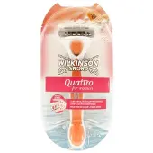 Wilkinson for Women - Quattro papaya & pearl 1 skraber + 1 blad