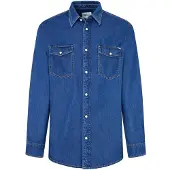 Pepe Jeans für Herren. PM308586HT8 Regular Shirt blau (S), Lässig, Denim, Langarm, Nachhaltig