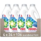 Ariel 4x Ariël Liquid – 34 sc 1530 ml Alpine Waschmittel