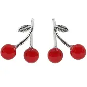 Everneed Cherry - Ohrringe - rot/silber (U)