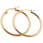 Everneed Mille - Gold Creolen Ohrringe Medium