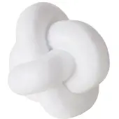 Boltze Skulptur "Knotty" in Weiß - (B)14 x (H)15 cm - onesize
