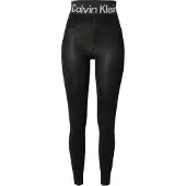 Calvin Klein Leggings , Damen, Gr. XL, N-Gr, schwarz, Obermaterial: 60% Baumwolle, 35% Polyamid, 5% Elasthan, lang, Hosen Leggings, breiter Logobund, weich, elastisch, Cotton-Mix
