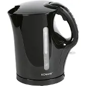 Bomann Wasserkocher, Kettle, Wasserkocher 1,7 L mit automatischer u. manuellen Abschaltung, herausnehmbarer Kalkfilter, max. 2200Watt, Wasserkocher weiß, WK 5011 CB