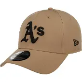 New Era für Herren. 60565384 Stretch Nylon 39Thirty Oakland Athletics beige Kappe (M/L), Lässig, Baumwolle