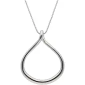 Jacques Charrel Kette mit Anhänger "geschwungen, Edelstahl"