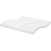 vidaXL Schaumstoffmatratze Weiß 200x200 cm 7-Zonen Härtegrad 20 ILD
