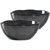 Leonardo Schale Matera Grau 24 cm (2-teilig)