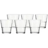 Leonardo Glas "Trinkgläser Event 180 ml 6er Set transparent", bunt (transparent), Glas, Trinkgefäße, Glas