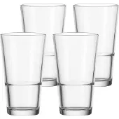 Leonardo Glas Stacking XL Even 550 ml (4-teilig)