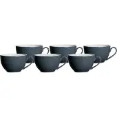 Ritzenhoff & Breker DOPPIO Kaffeetasse 200 ml 6er Set - Anthrazit